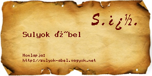 Sulyok Ábel névjegykártya